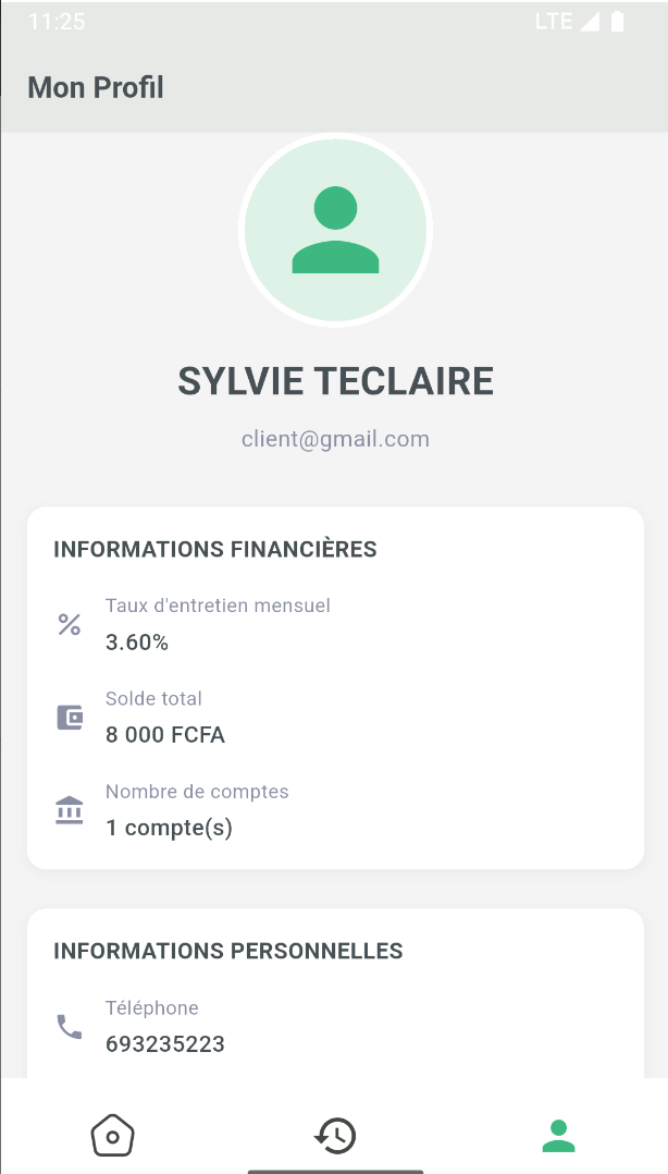 Profil client (commerçant)
